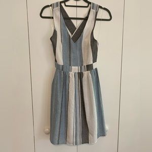 Altard State Striped Cross Back Mini Dress Small New With Tags